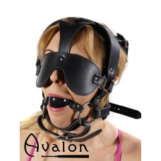Avalon - TREASON - Hodeharness i lær med gag og blindfold  