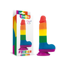 Love Toy - Prider - Pride Dildo med Pung og Sugekopp